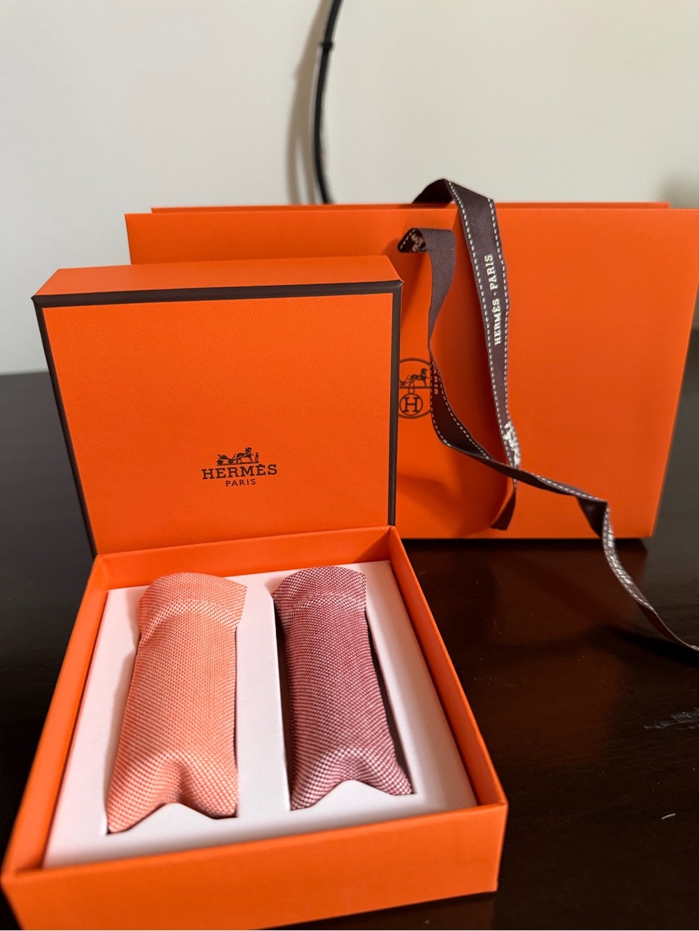 New! Rouge Hermès and Rose Hermès, Pre-composed gift set